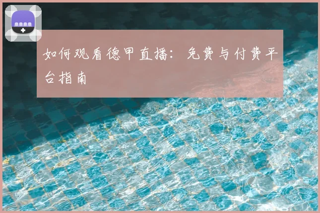 如何观看德甲直播:免费与付费平台指南